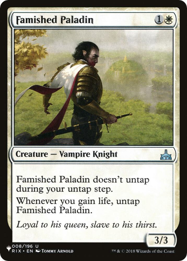 Famished Paladin (008/196) [The List]