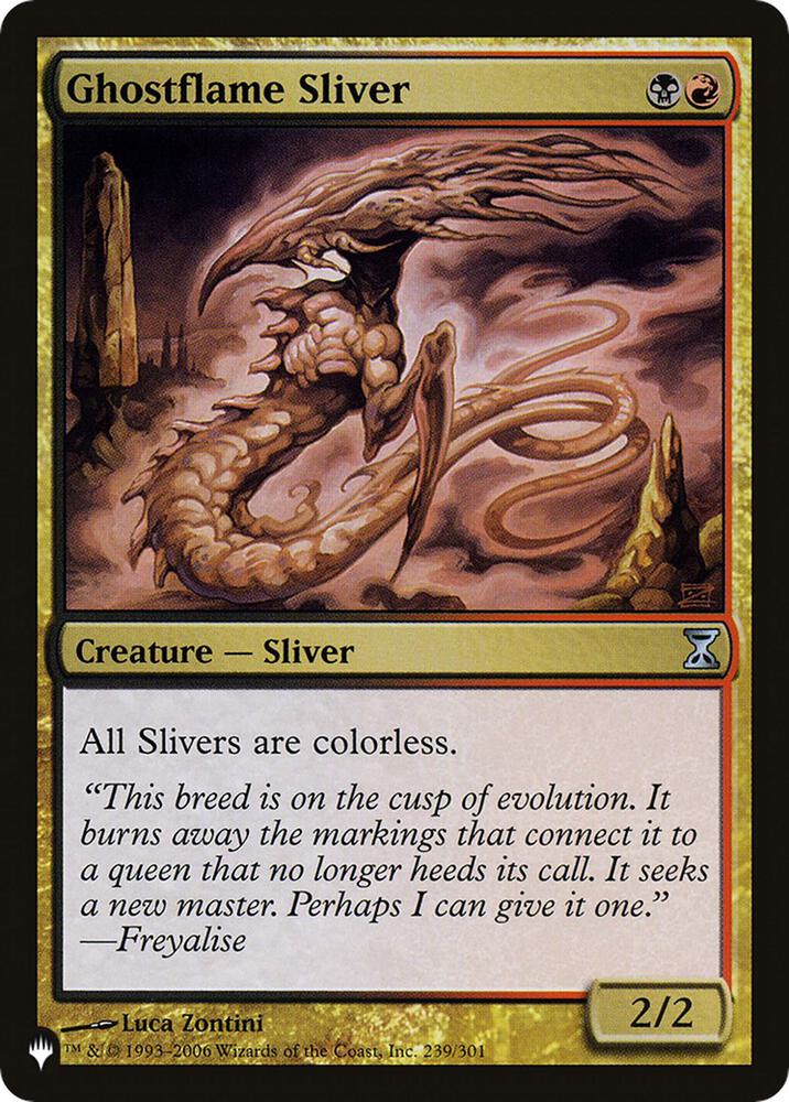 Ghostflame Sliver (239/301) [The List]