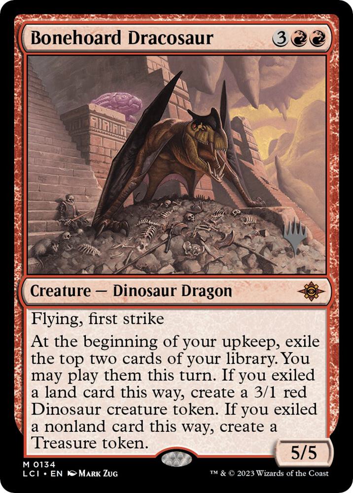 Bonehoard Dracosaur (134) [The Lost Caverns of Ixalan Promos]