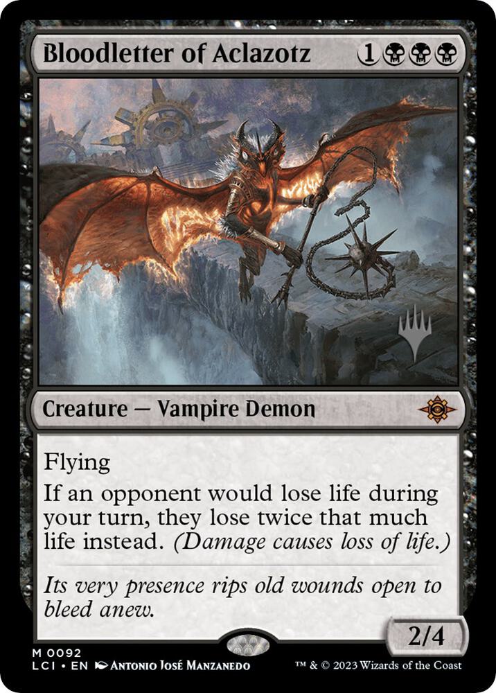 Bloodletter of Aclazotz (92) [The Lost Caverns of Ixalan Promos]