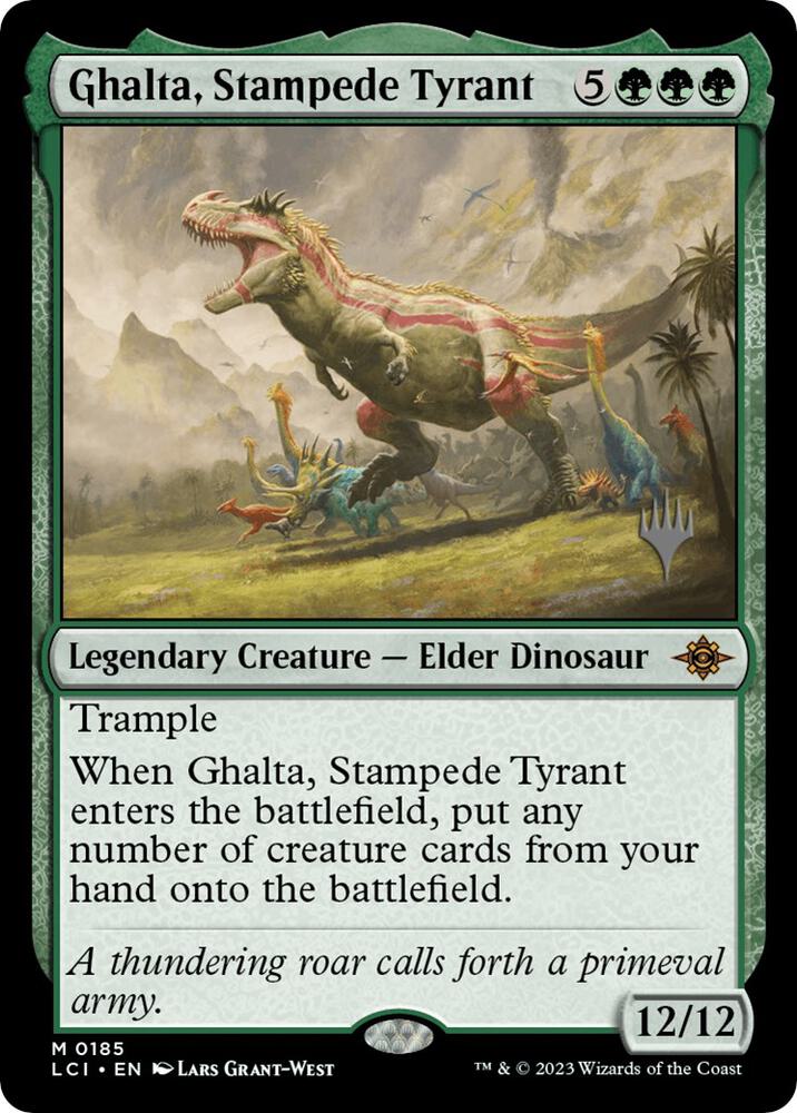 Ghalta, Stampede Tyrant (185) [The Lost Caverns of Ixalan Promos]