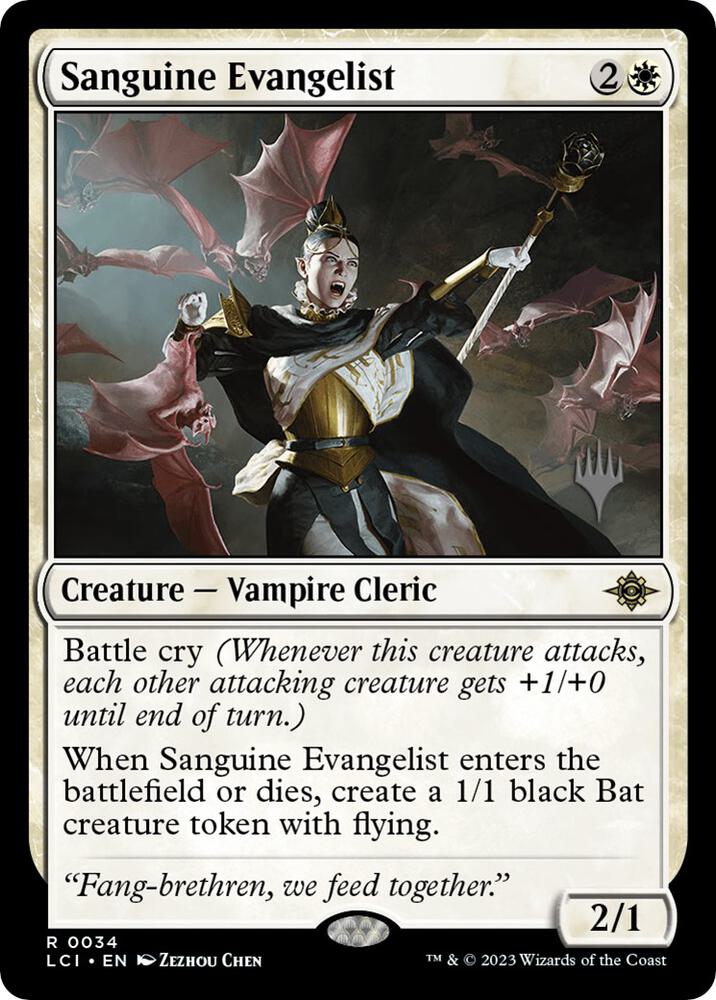 Sanguine Evangelist (34) [The Lost Caverns of Ixalan Promos]
