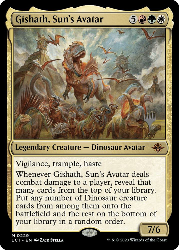 Gishath, Sun's Avatar (229) [The Lost Caverns of Ixalan Promos]