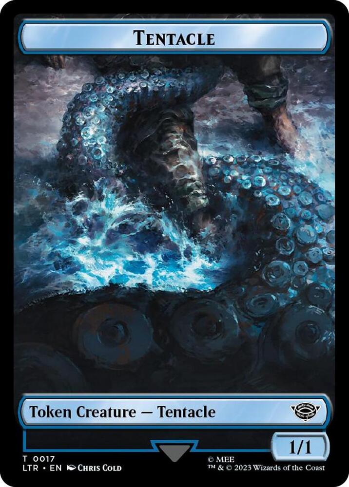 Tentacle // Food (0022) Double-Sided Token (Surge Foil) (17 // 22) [The Lord of the Rings: Tales of Middle-earth]