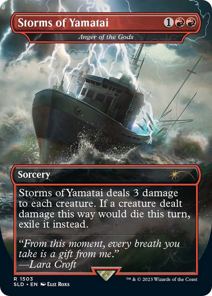Storms of Yamatai - Anger of the Gods (1503) [Secret Lair Drop] [Borderless]