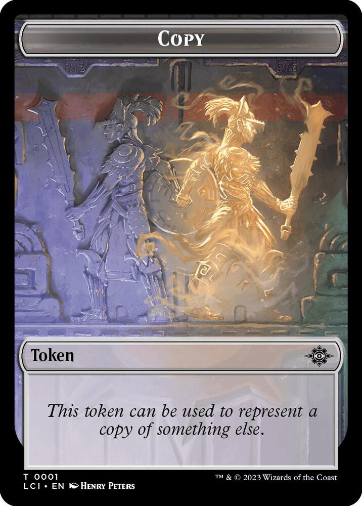 Copy // Spirit Double-Sided Token (1 // 14) [The Lost Caverns of Ixalan]