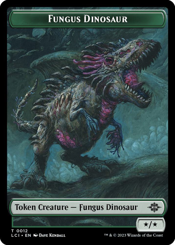 Fungus Dinosaur // Skeleton Pirate Double-Sided Token (12 // 8) [The Lost Caverns of Ixalan]