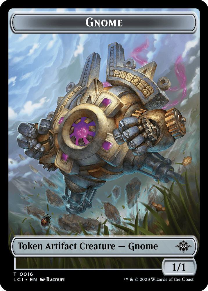 Gnome // Fungus Double-Sided Token (16 // 7) [The Lost Caverns of Ixalan]