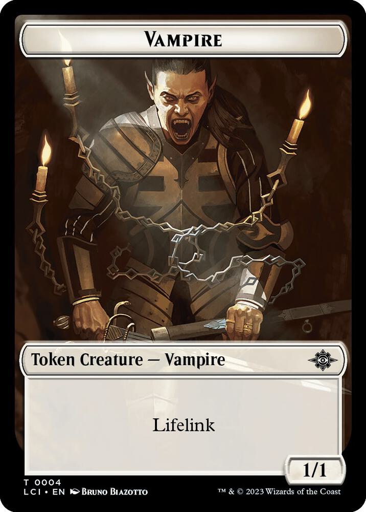 Vampire // Spirit Double-Sided Token (4 // 14) [The Lost Caverns of Ixalan]