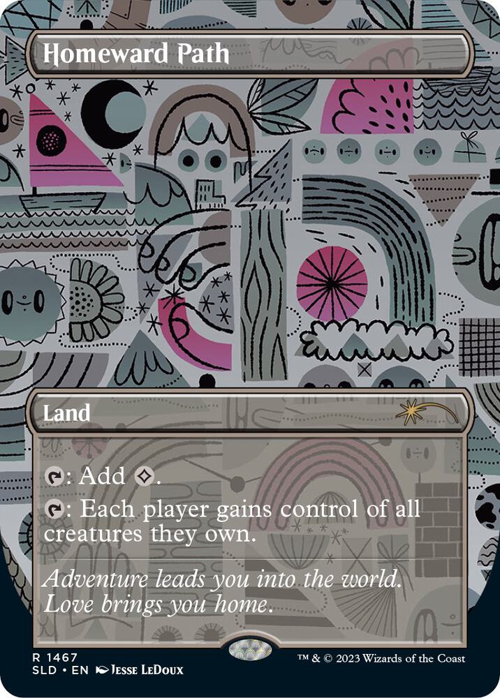 Homeward Path (1467) [Secret Lair Drop] [Borderless]