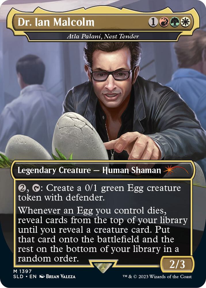 Dr. Ian Malcolm - Atla Palani, Nest Tender (1397) [Secret Lair Drop] [Borderless]