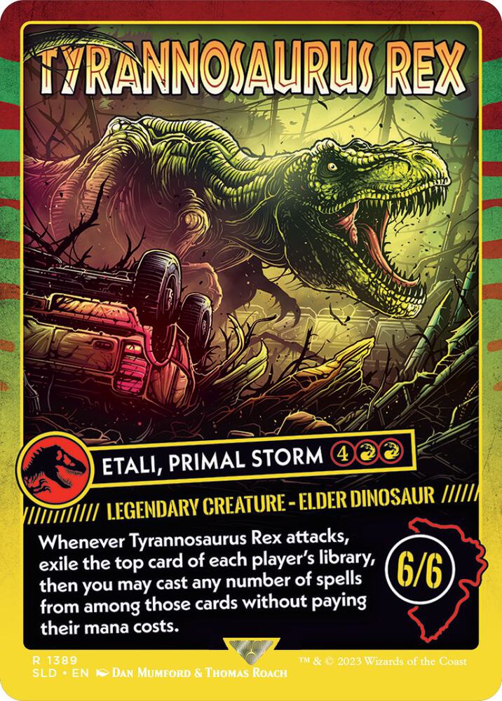 Tyrannosaurus Rex - Etali, Primal Storm (1389) [Secret Lair Drop] [Borderless]