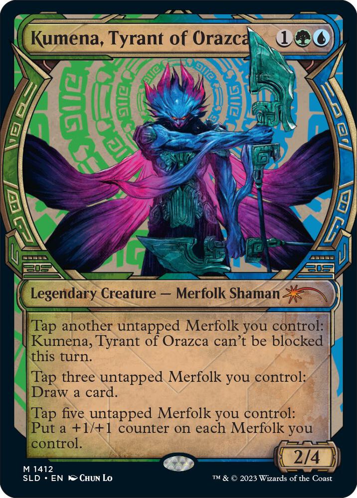 Kumena, Tyrant of Orazca (1412) [Secret Lair Drop] [Showcase]