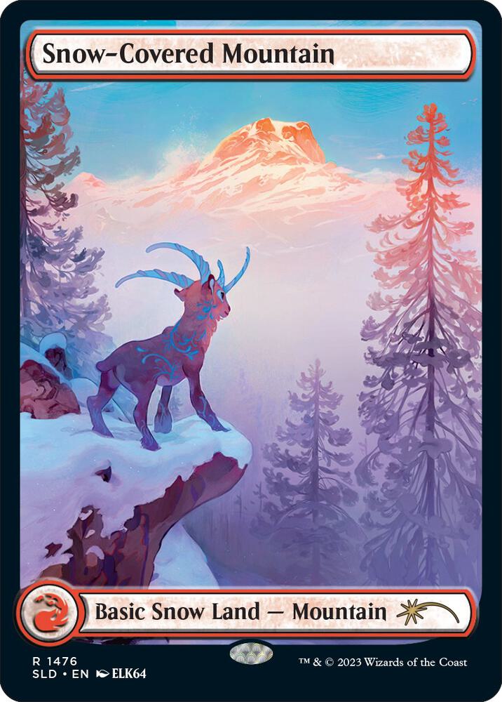 Snow-Covered Mountain (1476) [Secret Lair Drop] [Full Art]