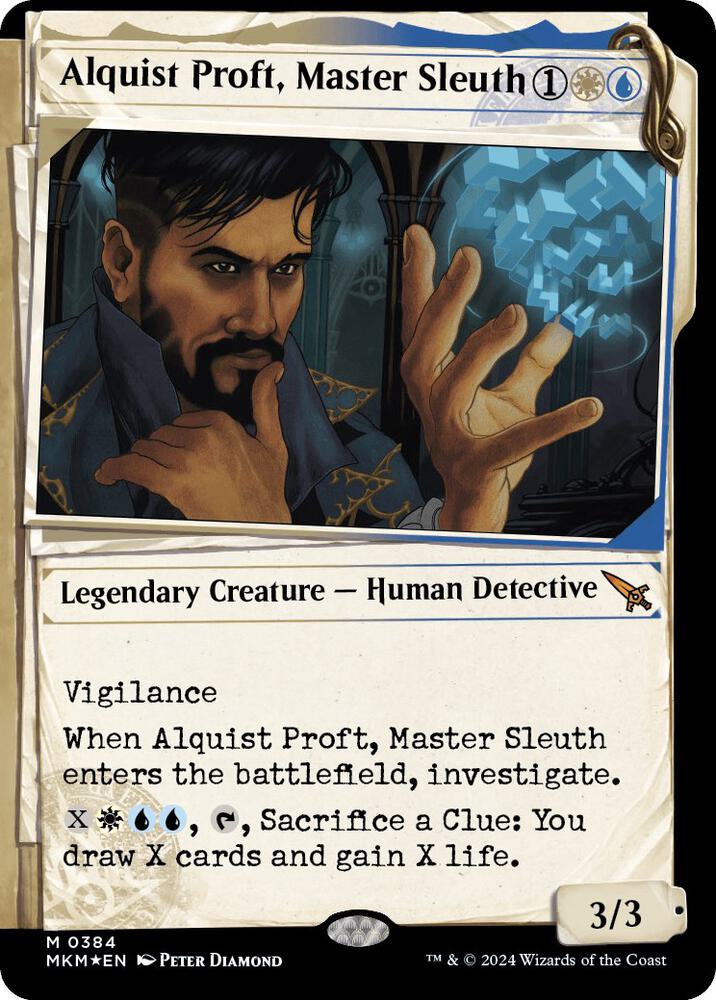 Alquist Proft, Master Sleuth (Showcase) (Invisible Ink) (384) [Murders at Karlov Manor] [Showcase]
