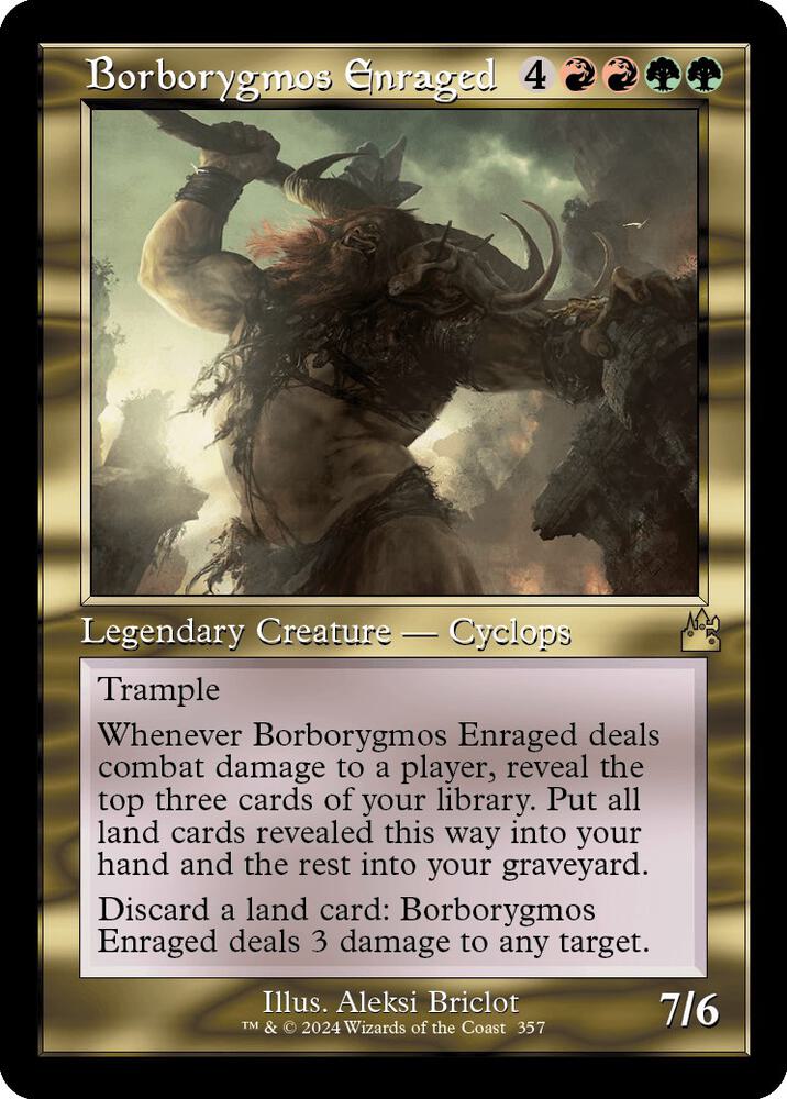 Borborygmos Enraged (Retro Frame) (357) [Ravnica Remastered]