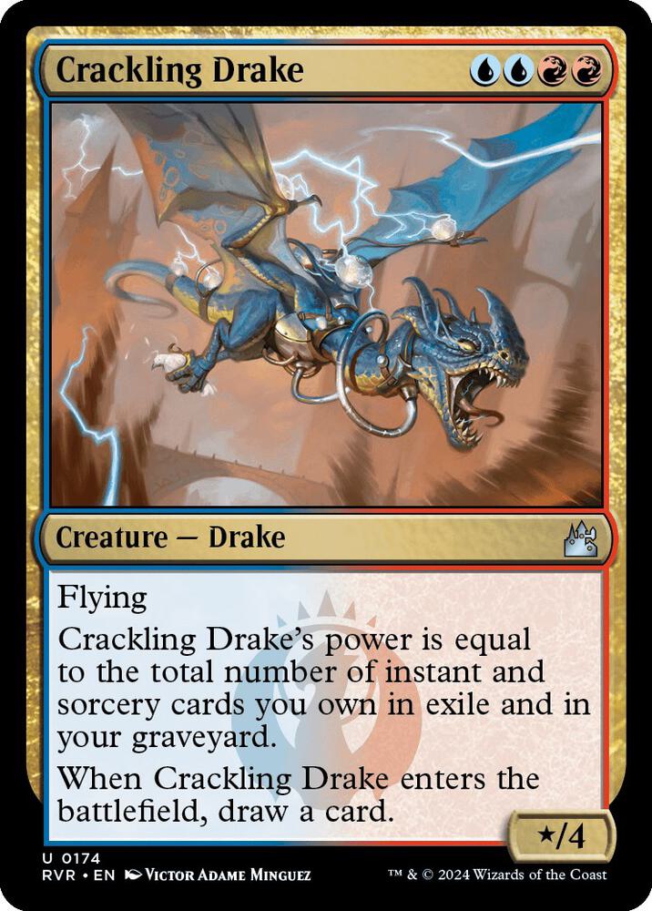 Crackling Drake (174) [Ravnica Remastered]