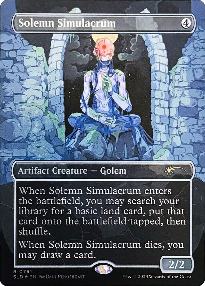 Solemn Simulacrum (0791) [Secret Lair Drop] [Borderless]