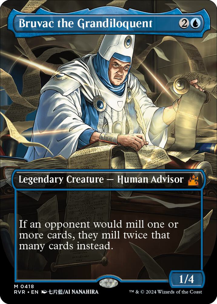 Bruvac the Grandiloquent (Anime Borderless) (418) [Ravnica Remastered] [Borderless]