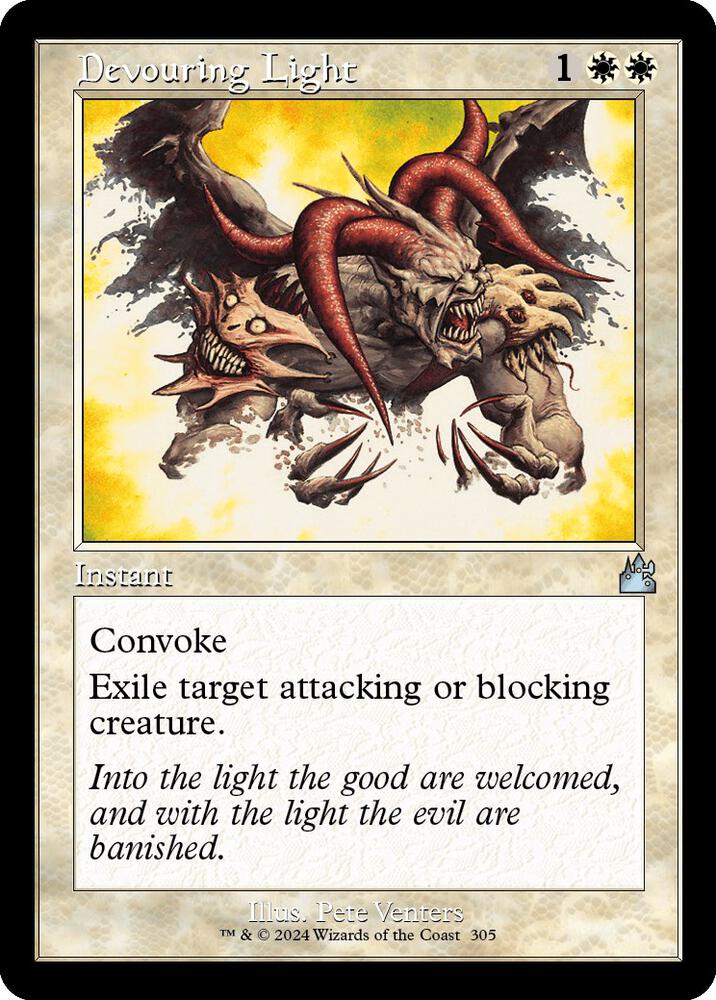 Devouring Light (Retro Frame) (305) [Ravnica Remastered]