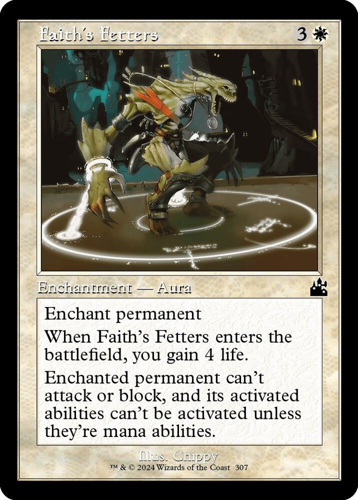 Faith's Fetters (Retro Frame) (307) [Ravnica Remastered]