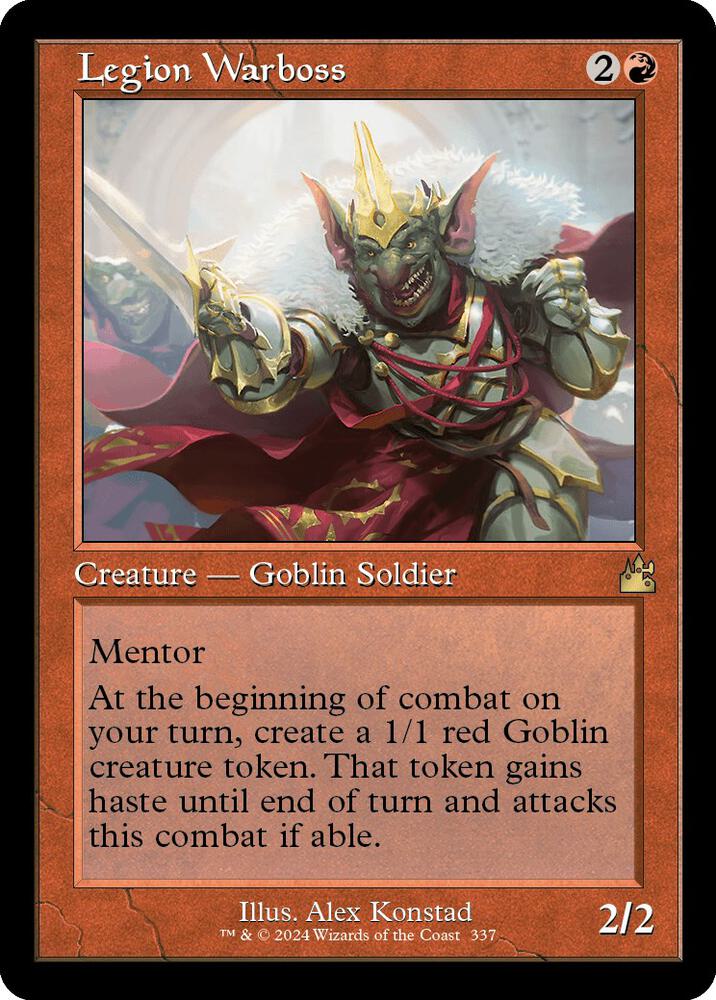 Legion Warboss (Retro Frame) (337) [Ravnica Remastered]