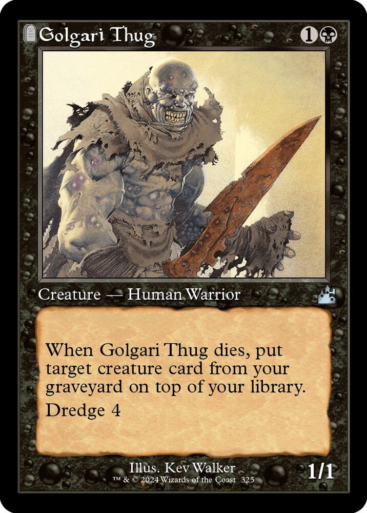 Golgari Thug (Retro Frame) (325) [Ravnica Remastered]