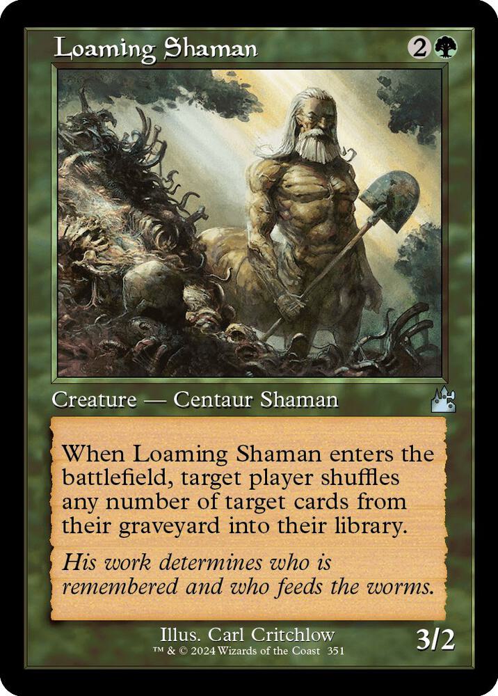 Loaming Shaman (Retro Frame) (351) [Ravnica Remastered]