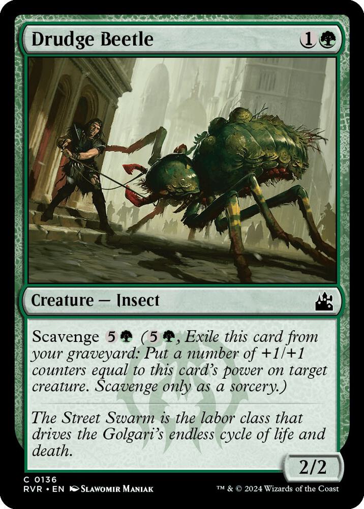 Drudge Beetle (136) [Ravnica Remastered]