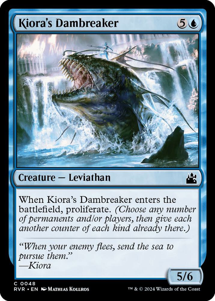 Kiora's Dambreaker (48) [Ravnica Remastered]