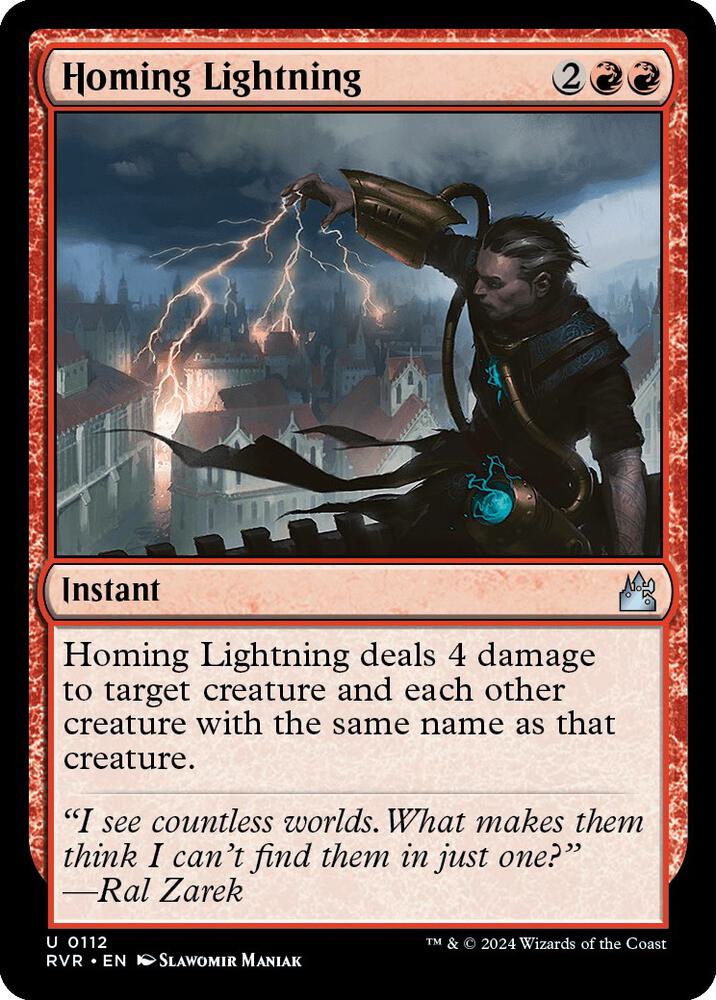 Homing Lightning (112) [Ravnica Remastered]
