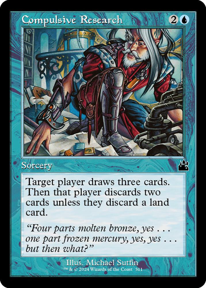 Compulsive Research (Retro Frame) (311) [Ravnica Remastered]