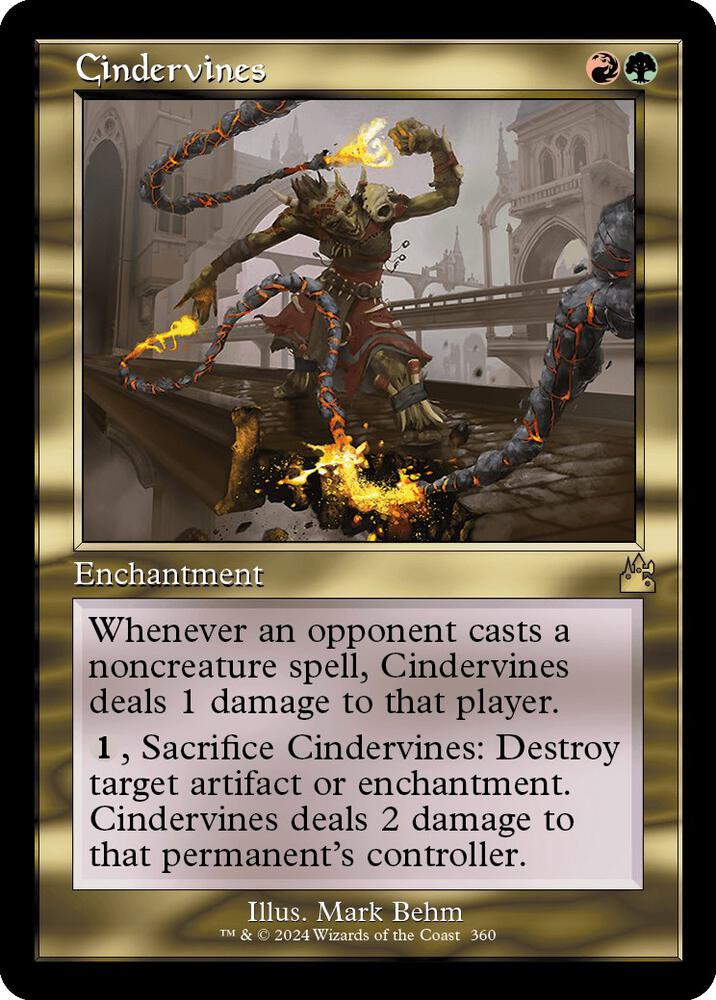 Cindervines (Retro Frame) (360) [Ravnica Remastered]