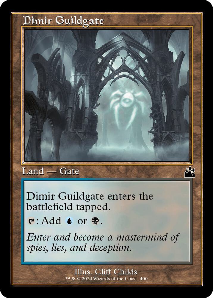 Dimir Guildgate (Retro Frame) (400) [Ravnica Remastered]
