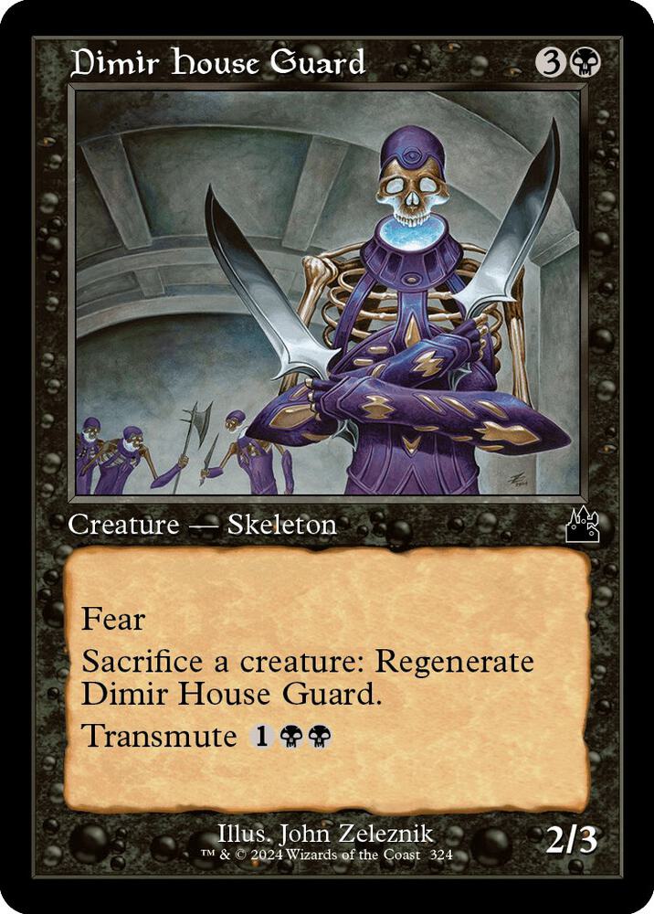Dimir House Guard (Retro Frame) (324) [Ravnica Remastered]