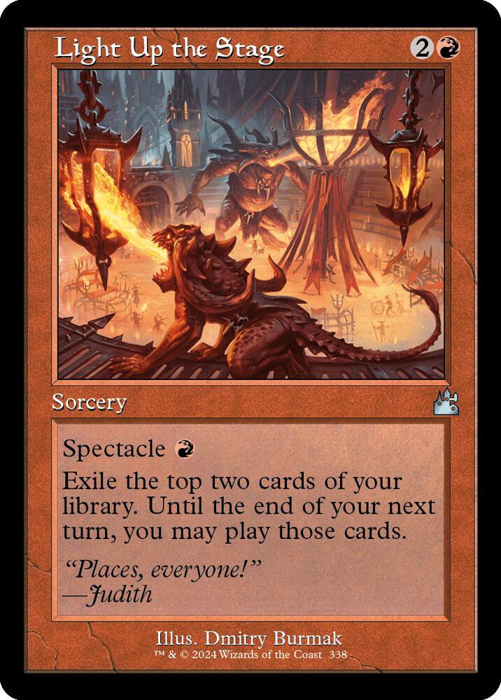 Light Up the Stage (Retro Frame) (338) [Ravnica Remastered]