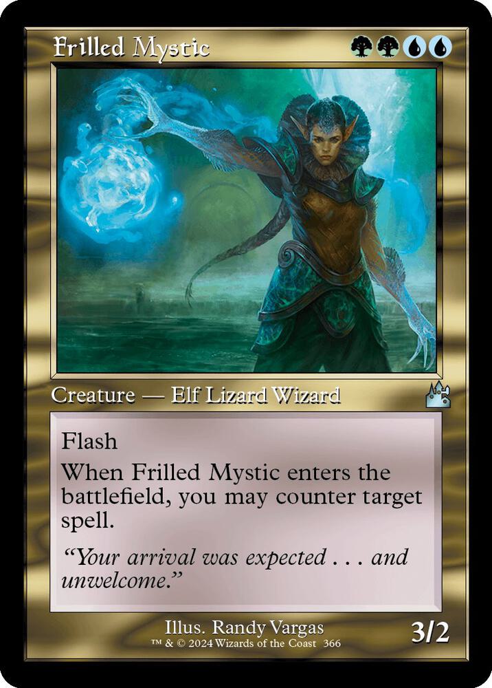 Frilled Mystic (Retro Frame) (366) [Ravnica Remastered]