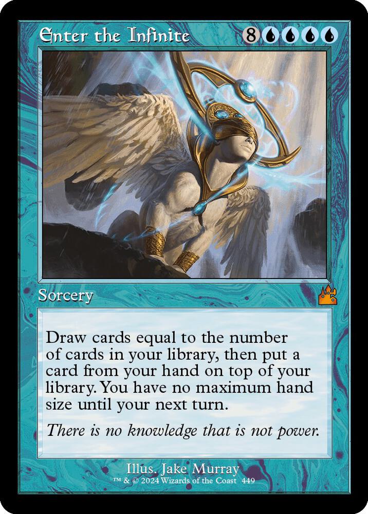 Enter the Infinite (Retro Frame) (449) [Ravnica Remastered]