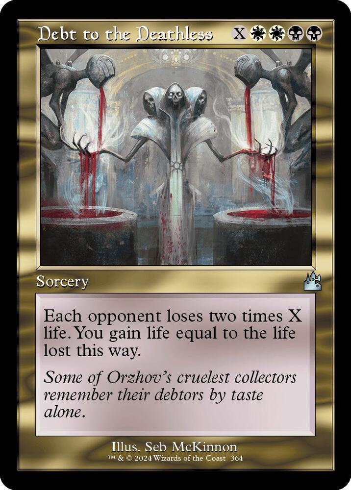Debt to the Deathless (Retro Frame) (364) [Ravnica Remastered]