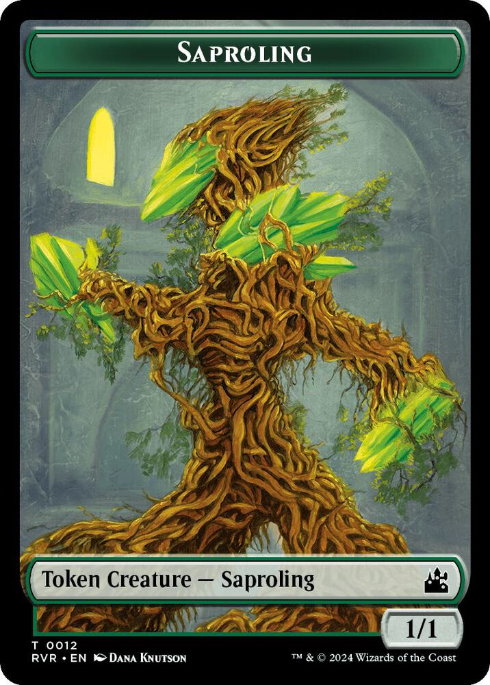 Saproling // Centaur Double-Sided Token (12 // 10) [Ravnica Remastered]