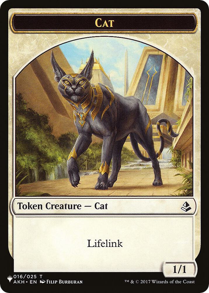 Cat (016) // Dog Double-Sided Token (16 // 10) [The List]