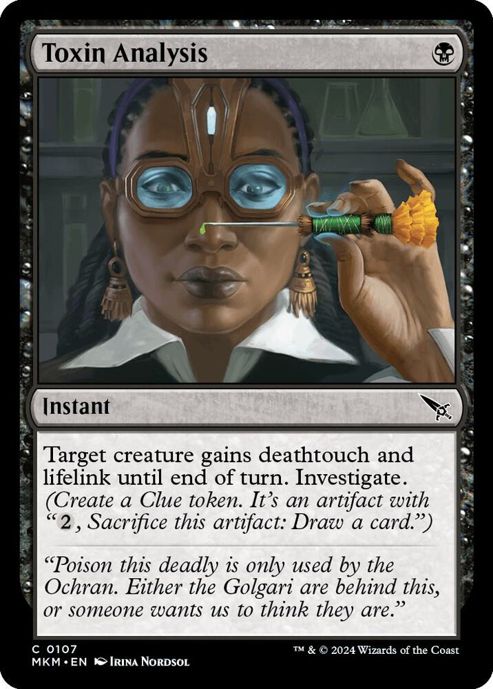 Toxin Analysis (107) [Murders at Karlov Manor]