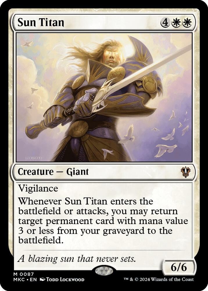 Sun Titan (87) [Murders at Karlov Manor Commander]