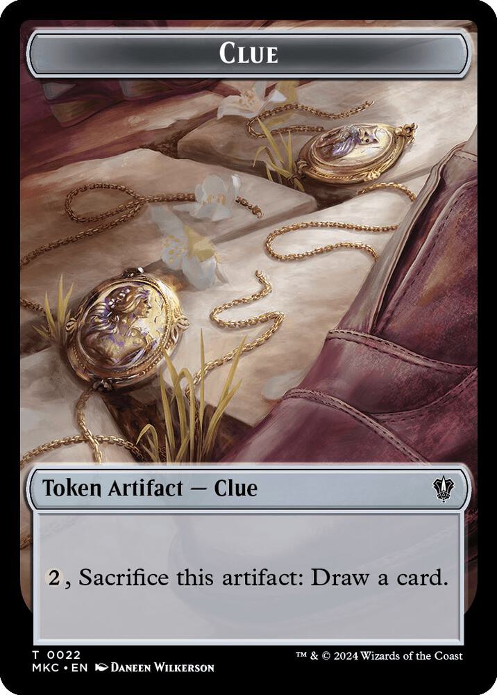 Clue // Insect (0017) Double-Sided Token (22 // 17) [Murders at Karlov Manor Commander]