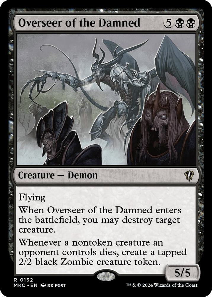 Overseer of the Damned (132) [Murders at Karlov Manor Commander]