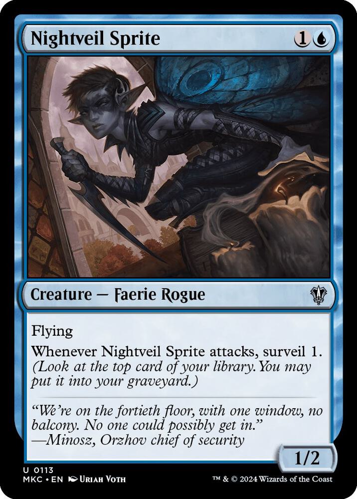 Nightveil Sprite (113) [Murders at Karlov Manor Commander]