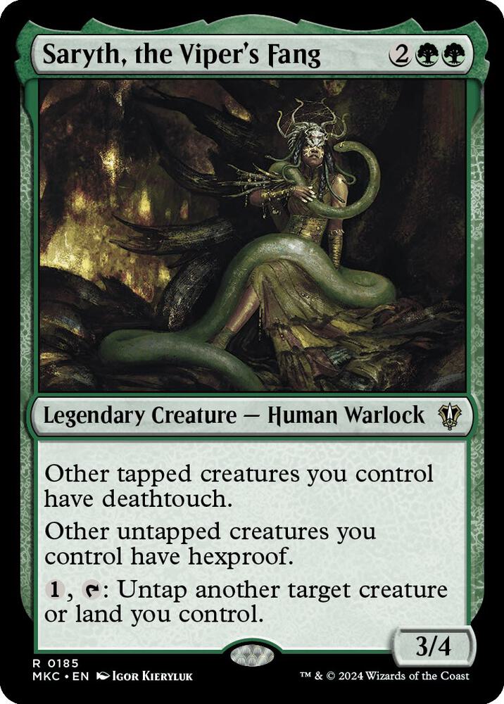 Saryth, the Viper's Fang (185) [Murders at Karlov Manor Commander]