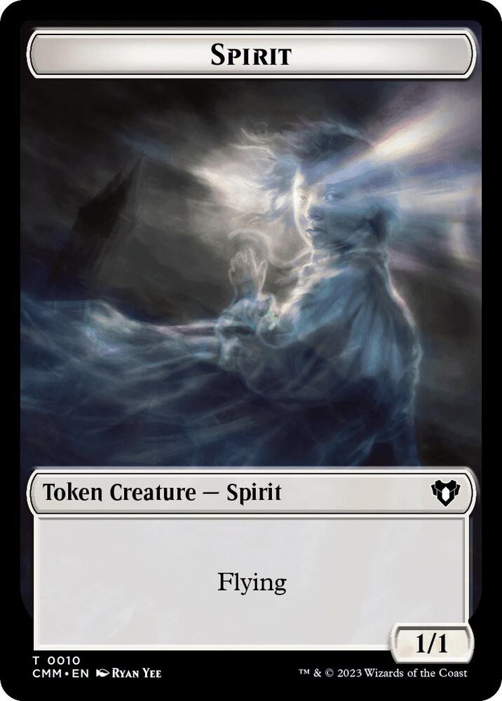 Spirit (0010) // Graveborn Double-Sided Token (10 // 38) [Commander Masters]