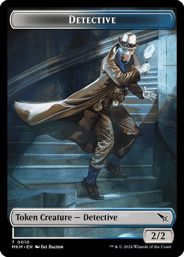 Detective // Voja Fenstalker Double-Sided Token (10 // 13) [Murders at Karlov Manor]