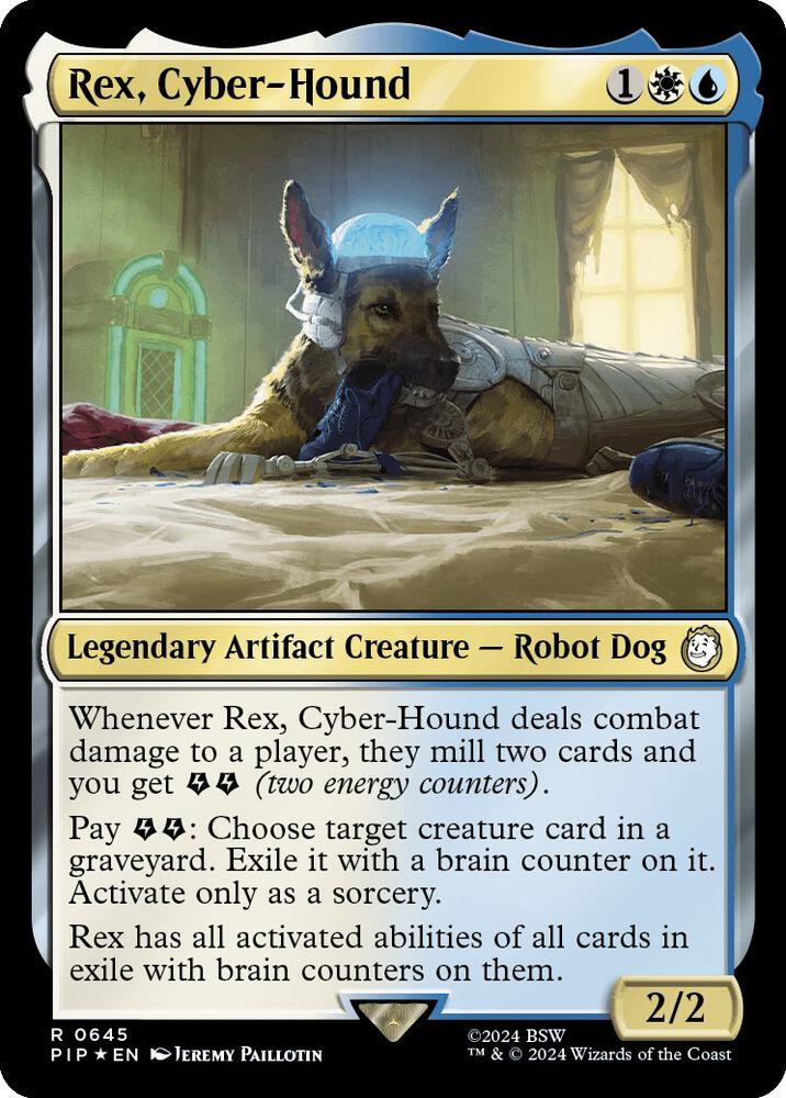Rex, Cyber-Hound (Surge Foil) (645) [Fallout]